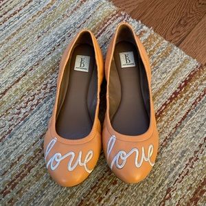 Coral Ellen Degeneres flats